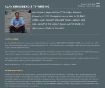 Alankingsberg.com(Alan Kingsberg's TV Writing) Screenshot