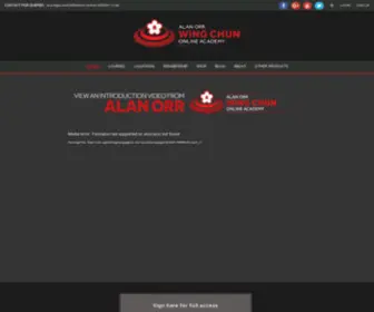 Alanorrwingchunacademy.com(Online learning from one of the worlds leading Wing Chun teachers. Alan has 35 years experience) Screenshot