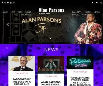 Alanparsons.com(Alan Parsons Official Website) Screenshot