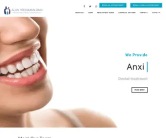 Alanpressmandmd.com(Best Family Dentist in Rockland) Screenshot