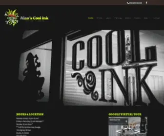 Alanscoolink.com(Alan&#039;s Cool Ink Tattoo Piercing and Laser Treatment) Screenshot