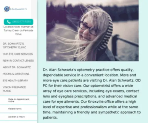 Alanseyes.com(Optometrist Knoxville Eye Exam) Screenshot