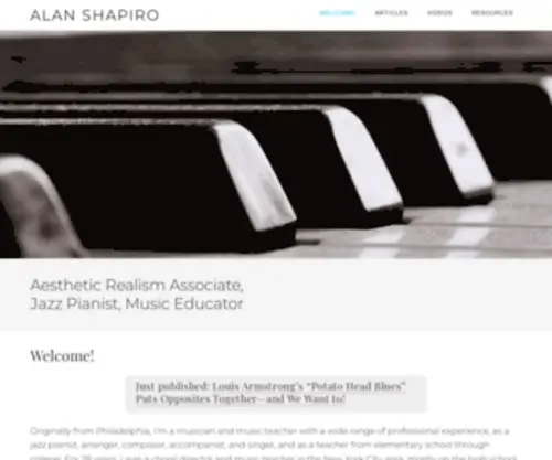 Alanshapiromusic.net(Alan Shapiro) Screenshot