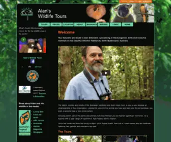 Alanswildlifetours.com.au(Tree-kangaroos, bird & nocturnal mammal tours) Screenshot