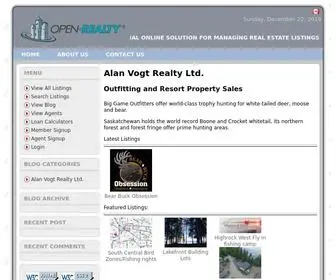 Alanvogt.com(Hunting and fishing in) Screenshot