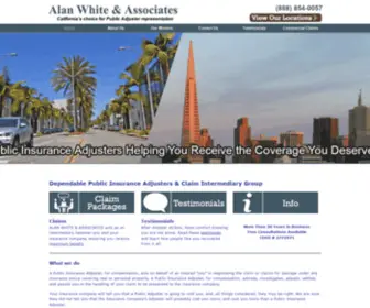 Alanwhite.com(Public Insurance Adjuster) Screenshot