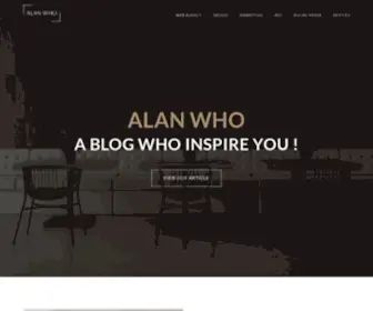 Alanwho.com(Helping website owners build cool websites) Screenshot