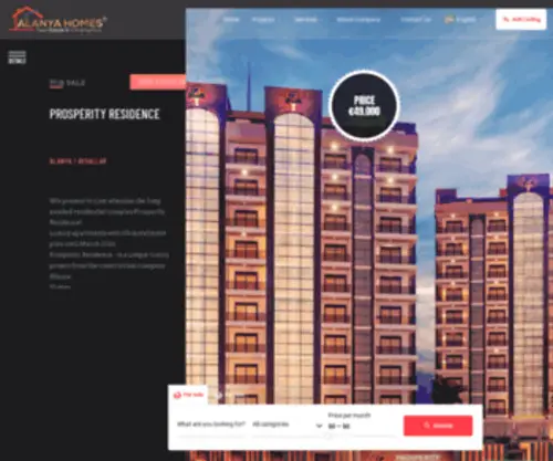 Alanyahomes.com.tr(Недвижимость в Турции) Screenshot