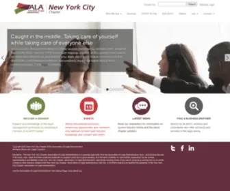 Alanyc.org(Association of Legal Administrators New York City Chapter Welcome to Association of Legal Administrators New York City Chapter) Screenshot