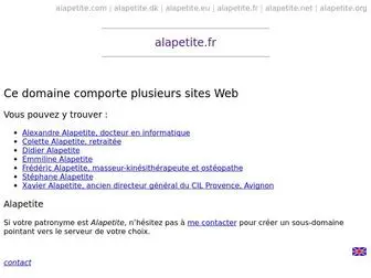 Alapetite.fr(Alapetite) Screenshot