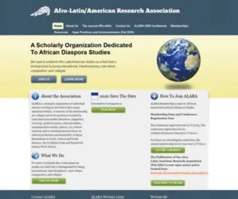 Alarascholars.org(Afro-Latin American Research Association) Screenshot