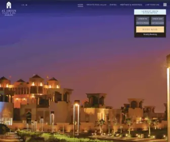 Alareenpalace.com(Al Areen Palace & Spa) Screenshot