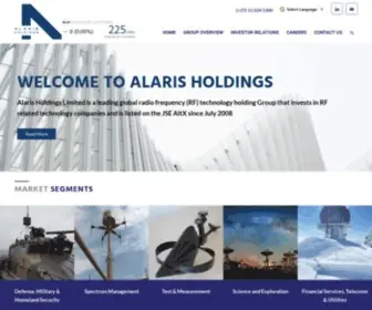 Alarisholdings.com(Alaris Holdings) Screenshot