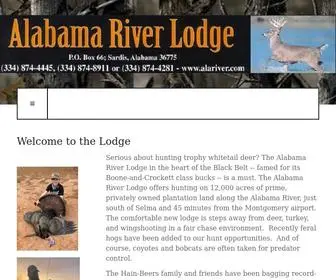 Alariver.com(Alabama River Lodge) Screenshot