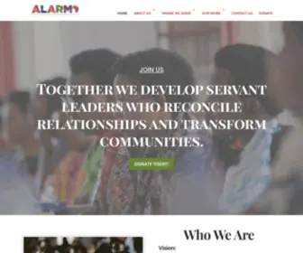 Alarm-INC.org(African Leadership and Reconciliation Ministries) Screenshot