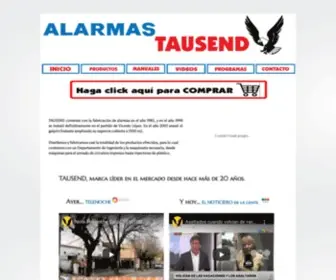 Alarmastausend.com(Alarmas TAUSEND Inicio) Screenshot