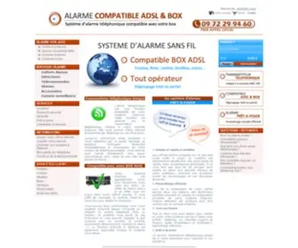 Alarme-Compatible-ADSL.fr(Alarme Compatible ADSL) Screenshot