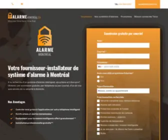 Alarmemontreal.ca(Alarme Montréal) Screenshot