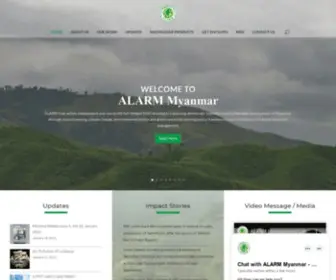 Alarmmyanmar.org(ALARM Myanmar) Screenshot