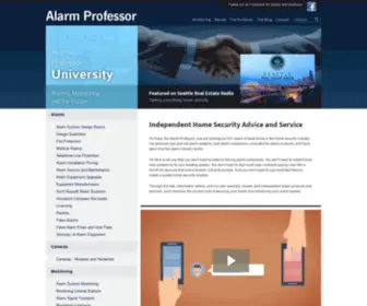 Alarmprofessor.net(Seattle Alarm and Monitoring Service and Advice) Screenshot