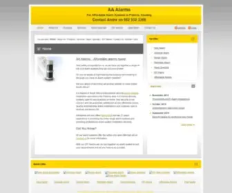 Alarmsaa.co.za(Alarm Systems Installation) Screenshot