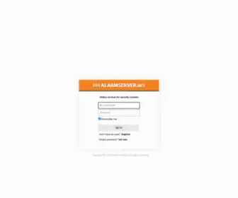 Alarmserver.net(Online services for security systems) Screenshot