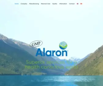 Alaron.co.nz(GMP Nutraceutical Certified Manufacturer) Screenshot