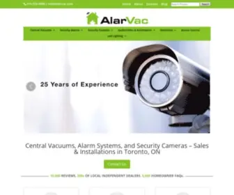 Alarvac.com(Alarvac Systems Inc) Screenshot