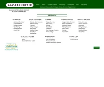 Alascop.com(Alaskan Copper & Brass Company) Screenshot