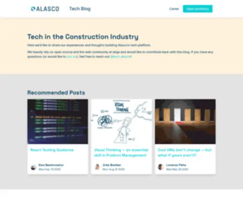 Alasco.tech(Tech Blog) Screenshot