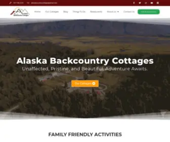 Alaskabackcountrycottages.com(Vacation Rentals by Knik Glacier) Screenshot