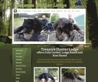 Alaskablackbearhunts.com(Treasure Hunter Lodge Hunting Trips) Screenshot