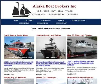 Alaskaboatbrokers.com(Alaska Boat Brokers Inc) Screenshot