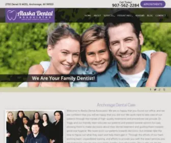 Alaskadentalassociates.com(Dentist Anchorage) Screenshot