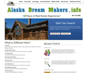 Alaskadreammakers.info(Alaska Real Estate Search) Screenshot