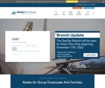 Alaskaefcu.org(Alaska Air Group Credit Union) Screenshot