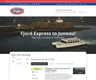 Alaskafjordlines.com(Fjord Express to Juneau) Screenshot