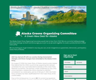 Alaskagreens.org(Alaska Greens Organizing Committee) Screenshot