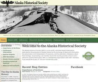 Alaskahistoricalsociety.org(Alaska Historical Society) Screenshot