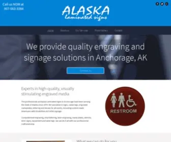 Alaskalam.com(Alaska Laminated Signs) Screenshot