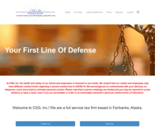 Alaskalaw.com(CSG Inc) Screenshot