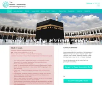 Alaskamasjid.com(ICCAA) Screenshot