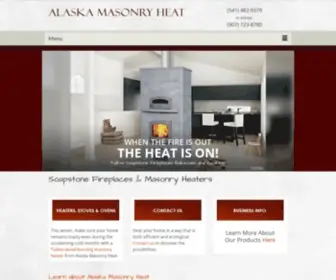 Alaskamasonryheat.com(Tulikivi Soapstone Fireplaces & Masonry Heaters) Screenshot