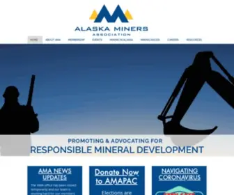 Alaskaminers.org(Alaska Miners Association) Screenshot