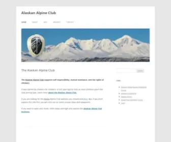 Alaskanalpineclub.org(Alaskan Alpine Club) Screenshot