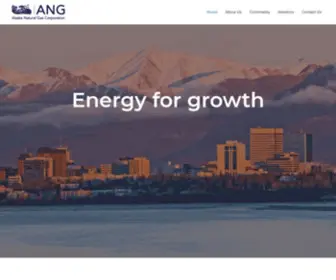 Alaskanatgascorp.com(Energy for growth) Screenshot