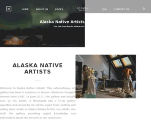 Alaskanativeartists.com(Traditional & Contemporary Alaskan Native Art and Native American Art) Screenshot