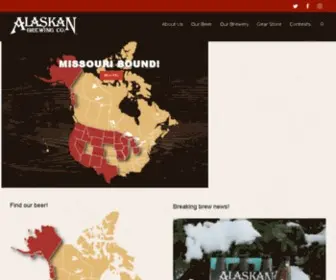 Alaskanbeer.com(Alaskan Brewing Co) Screenshot