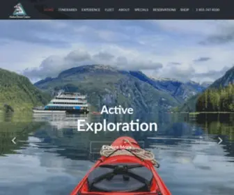 Alaskandreamcruises.com(Alaska Small Vessel Voyages) Screenshot