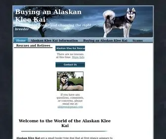 Alaskankleekaiscam.com(Alaskan Klee Kai Breed) Screenshot
